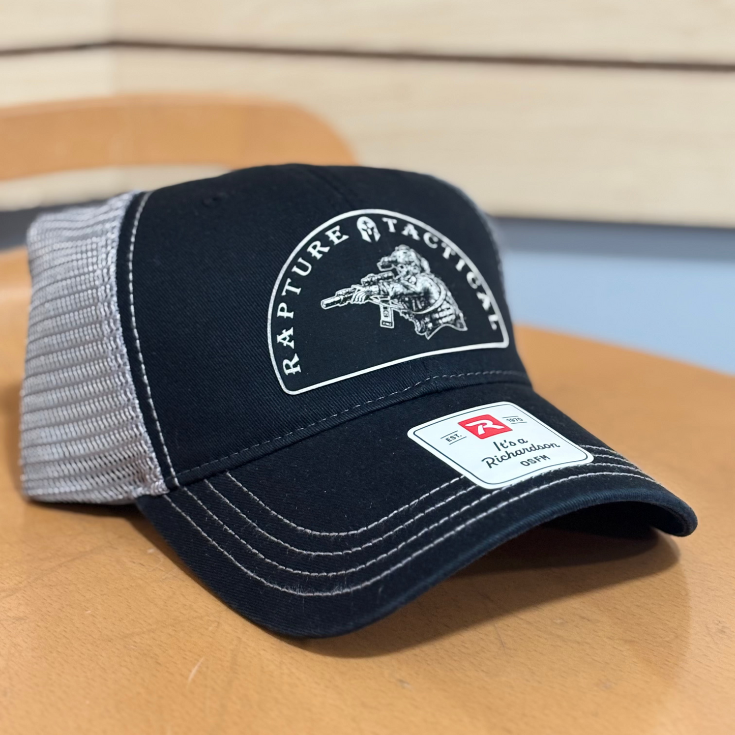 Richardson 111 Black/Grey (white patch)