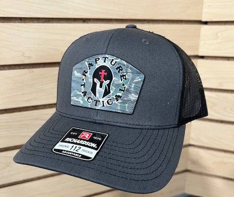 Richardson 112 Charcoal/Black (lowtide camo patch)
